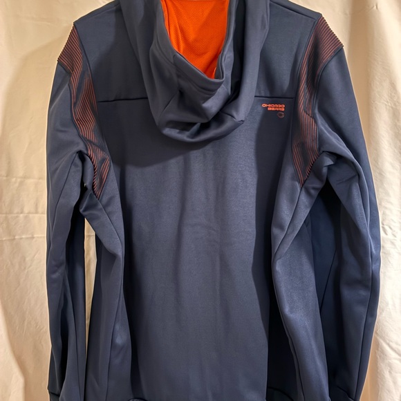 Chicago Bears Mens NFL Nike full zip hoodie size L - Picture 7 of 10
